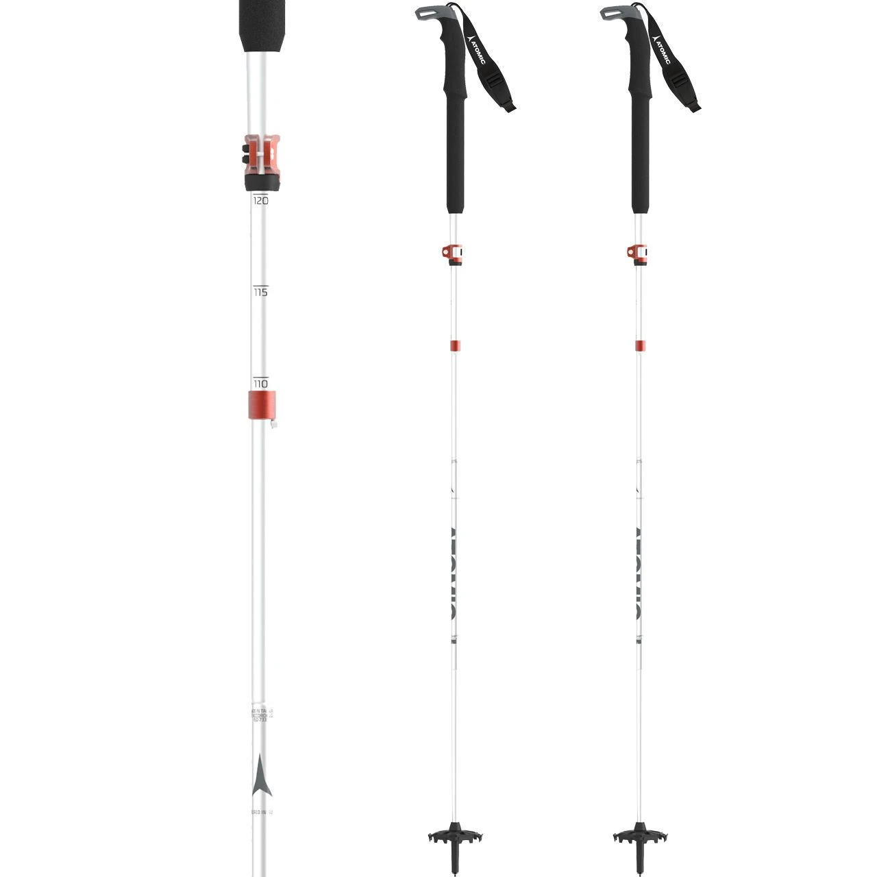 Atomic BCT Mountaineering SQS Poles Silver/grey 4 Atomic BCT Mountaineering SQS Poles Silver/grey - Afbeelding 2