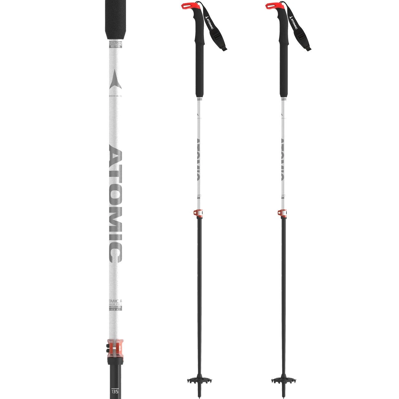 Atomic BCT Touring Carbon SQS W Poles White/carbon 4 Atomic BCT Touring Carbon SQS W Poles White/carbon - Afbeelding 2